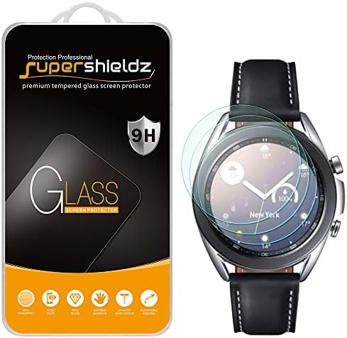 SuperShieldz дизајниран за Samsung Galaxy Watch 3 Заштитник на екран на стакло, 0,32мм, анти гребнатини, без меурчиња