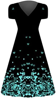 Miashui v вратот макси фустан женски персонализиран цветен принт v врат краток ракав моден фустан летен обвивка фустани
