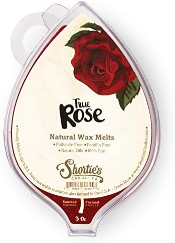 Компанијата за свеќи на Шорти, Вистински восок од соја од роза - природно - изработено со соја и основни мириси масла - Футалат