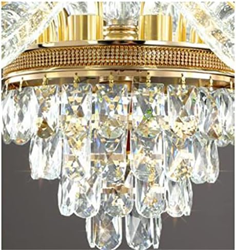 BHVXW француски кристален лустер дневна соба ламба рака светло трпезарија ламба кристална цевка ламба