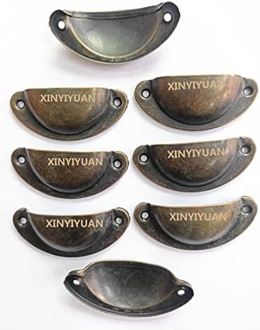 Xinyiyuan 20pcs Антички бронзено железо фиоки копчиња влече рачки - гроздобер кујнски ормани за мебел гардероба лекови за влечење