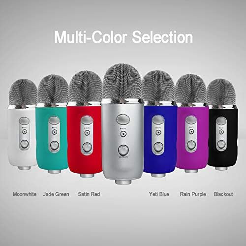 Youshares Blue Yeti Protector - Силиконска обвивка за целосна заштита за микрофон на Јети и Јети Про
