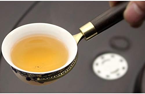 QWEZXC Ebony Teacup и држач за чај од чај од вилушка, метален клип за чај од легура, чај од чај од чај