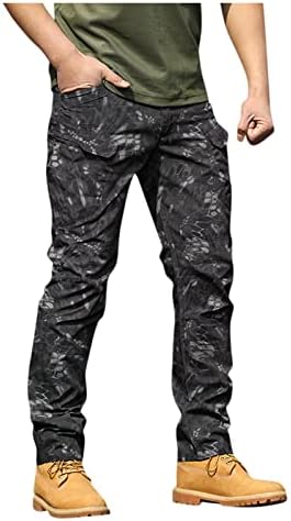 Машки обични товарни панталони Флекс Армијата Камо воени панталони се протегаат товарни лесни борбени пешачки пешачки панталони