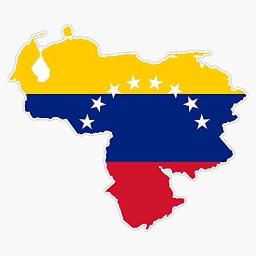 Венецуела Знаме Мапа Налепница Винил Браник Налепница 5