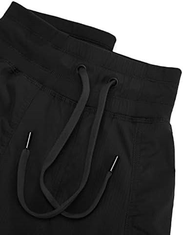CRZ јога лесна тренинг џогери за жени, високи половини на отворено трчање панталони со џебови со џебови
