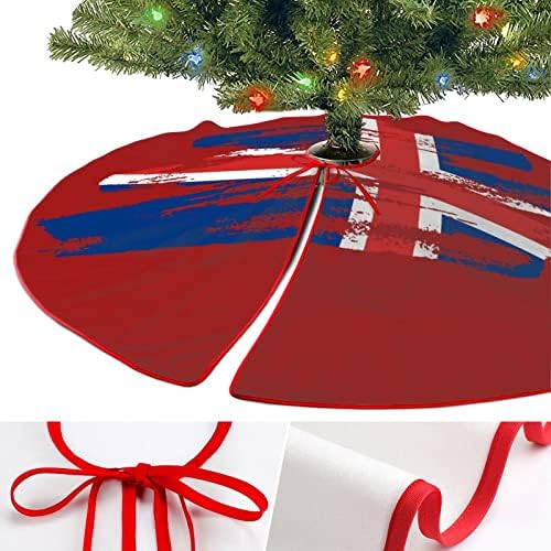 Гроздобер Исланѓанец Знаме Елка Здолниште Мека Божиќна Елка Мат Божиќен Украс за Одмор Партија Дома 30х30
