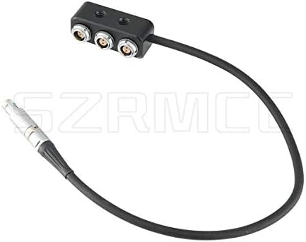 SZRMCC 1 до 3 Сплитер за напојување на камерата RS Fischer 3 Pin Машки до 1x RS 3PIN и 2x 2PIN FEMALE