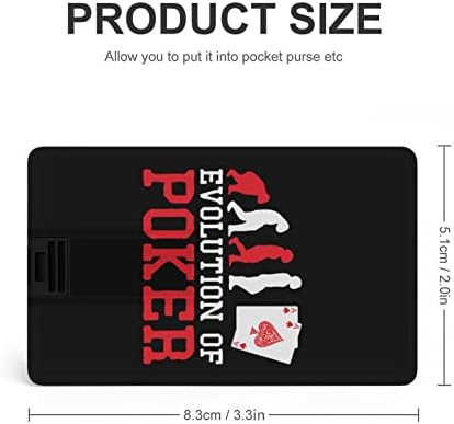 Еволуција На Покер USB Диск Кредитна Картичка ДИЗАЈН USB Флеш Диск U Диск Палецот Диск 64G