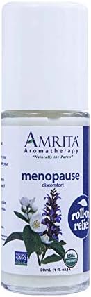 Ароматерапија на Амрита: Органско олеснување на менопаузата, олеснување на природни топли трепки, органска лосионска база со сладок анасон, Клири