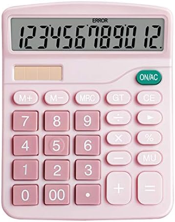Calculator XUNION QI8AOX Калкулатор 12 цифра Десктоп Основна калкулато со двојна моќ со голем LCD дисплеј