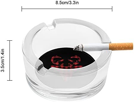 Бафало карирана лоза глава цигари пушачи стакло пепелници за пепел за таблета за домашни таблети