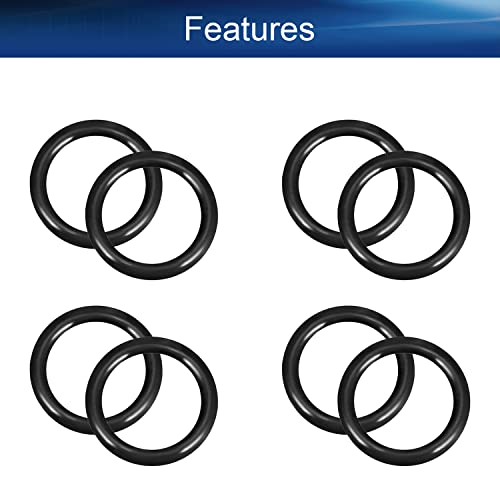 Беттомшин 10 парчиња нитрилна гума О-прстени, 19,18мм ОД 13,94мм ID 2,62 мм ширина, метричка запечатување на заптивка за запечатување