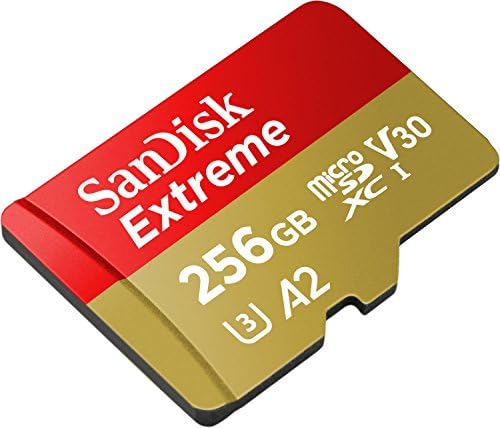 Sandisk 256gb Екстремни За мобилни Игри microSD UHS-I Картичка-C10, U3, V30, 4K, A2, Микро SD-SDSQXA1-256G-GN6GN &засилувач;