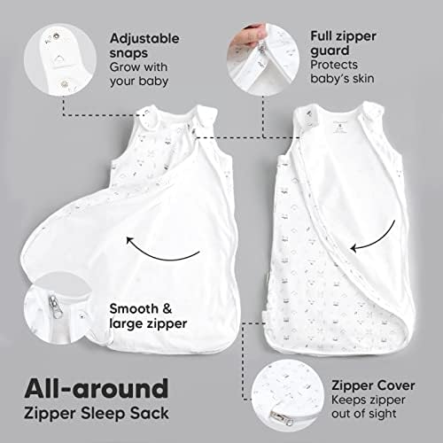 Keababies со 3 -пакувања за бебиња за спиење вреќи и вреќа за спиење - органско новороденче - органско памучно носење бебето бебе