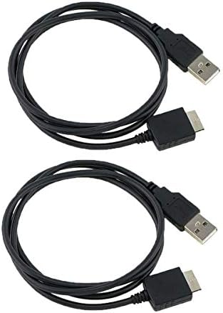 Јичими 2 пакувања! Заменски кабел за кабел за податоци за USB за полнач на Sony Walkman Charger NWZ-A15 NWZ-A17 MP3 плеер Sony