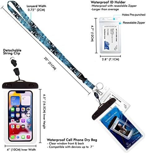 3-ПК Водоотпорен Телефон Торбичка Телефон Сува Торба Случај за iPhone 13 12 11 Pro MAX XS Макс Samsung Galaxy s10 Google до 7.0.