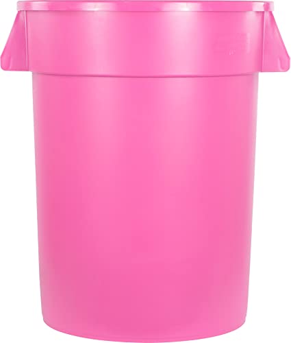 Карлајл Прехранбени Производи Тркалезна Корпа За Отпадоци Контејнер За Ѓубре 10 Галон-Светло Розова