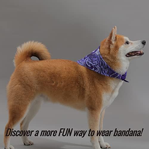ЗДРАВО-Хиксо Виолетова Куче Бандани Појавување На Сопственикот Мажи Чорапи Сет |Куче Подароци |Шамија Лигавчиња За Мали Средни Големи Кучиња