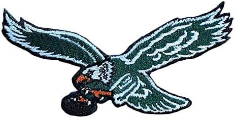 Канин орел рагби навивачи Филаделфија летаат Иглс лого печ Везење Американски фудбалски обожавател Омилен тим Ironелезо на шиење на извезена