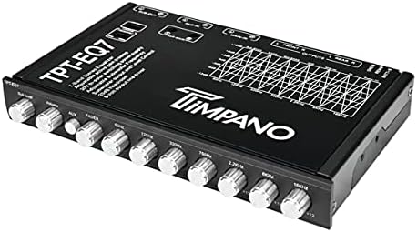 Тимпано ТПТ-ЕК7 7 Бенд 1/2 Дин Графички Автомобил Аудио Еквилајзер 6-Канал RCA Излез И Сабвуфер Контрола
