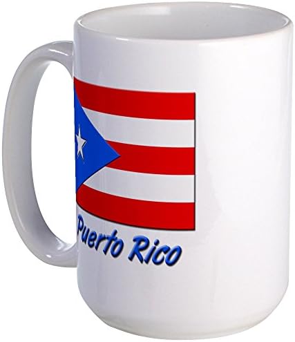 Кафепрес Порто Рико знаме голема кригла керамичка кафе, чаша чај 15 мл
