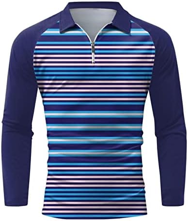 XXBR 2022 Нови поло маици за мажи, поштенски врат со долг ракав блок за крпеница на голф, голф -врвови на двојки за дизајнер