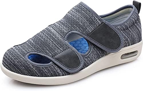 ZBJH Екстра широки дијабетични чевли со отечени нозе широко вклопуваат со голема големина артритис едем нозе обувки за дишење лесни