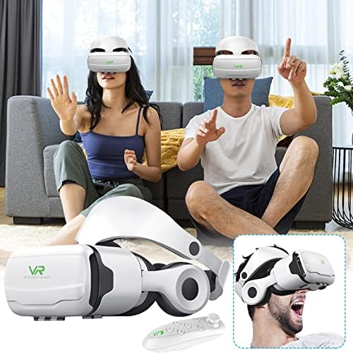 Vr 3d Очила Слушалки Верзија За Мобилни Телефони Виртуелна Реалност ШЛЕМ 3D Филм Игри СО Слушалки Vr Очила Очила Casque