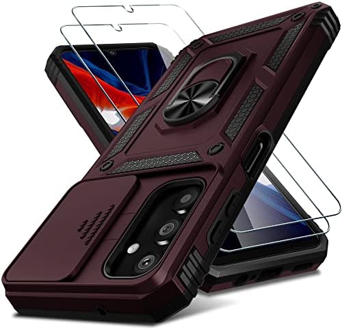 Samsung Galaxy A14 5G Случај Вграден Капак На Објективот На Лизгачката Камера И Заштитник На Екранот, Тежок Заштитен Капак На Телефонот