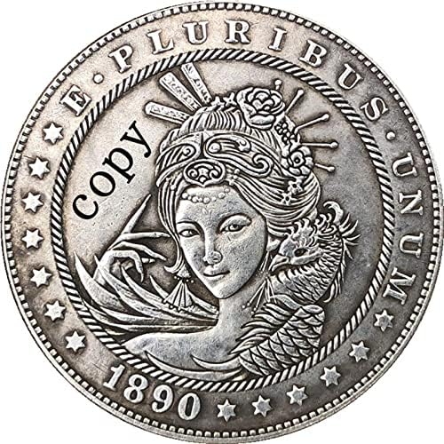 Скитник Никел 1890-КУБИКА Сад Морган Долар Монета Копија Тип 234
