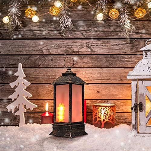 Божиќни Украси Божиќни Украси 2021 Внатре Надвор Божиќни Украси Божиќни Фенери Светилка За Свеќници Ноќно Светло Скокање Пламен