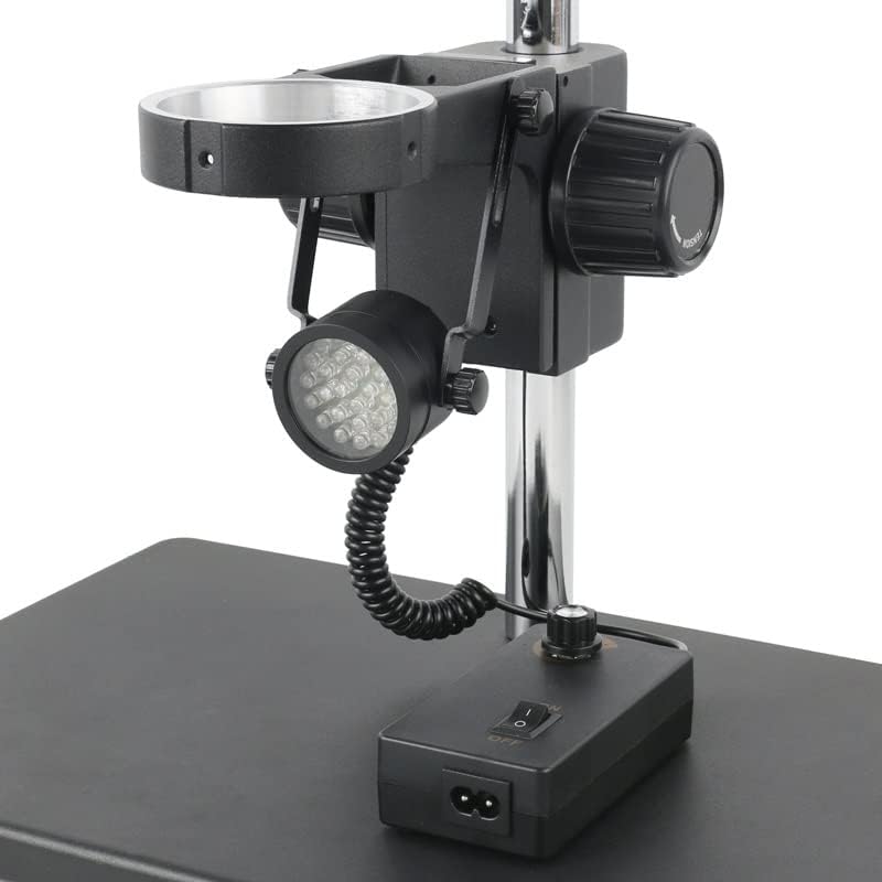 Комплет за додатоци за микроскоп за возрасни 28pcs прилагодливи LED дамки ламба микроскопи Пополнете светло осветлување лабораторија