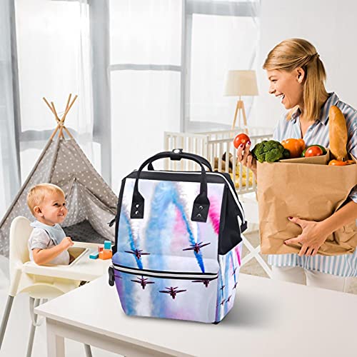 Воздушно Шоу Торби За Торби За Пелени Ранец За Мумии Торба За Пелени Со Голем Капацитет Патна Торба За Нега На Бебиња