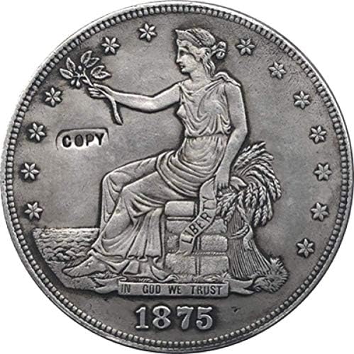 1875-Трговски Долар Монета Копија Копија Подарок За Него