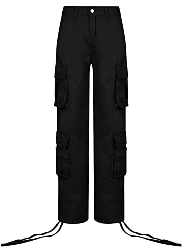 Dsенски тексас фармерки ДСОДАН, модни панталони со високи половини, директно карго панталони, обични баги панталони со џебови