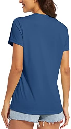 Magomsenенски кошули со кратки ракави со кратки ракави со кратки ракави upf 50+ маици за заштита на сонце Брзо суво вежбање врвови за јога салата