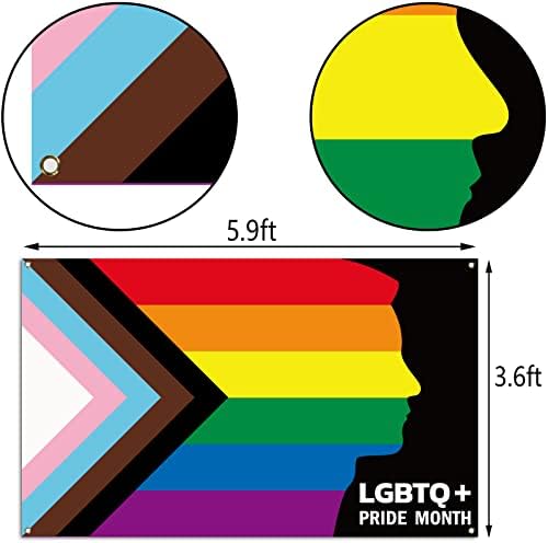 Nepnuser LGBTQ гордост месец Фото штанд Заднината Лезбејска геј виножито забава резерви затворен отворен домашен wallид