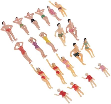 Рахима Вајпсинг - 20 парчиња 1:50 Скала Шарени фигури, модели возови сценографии на плажа луѓе за минијатурни сцени, код за статистика на производи