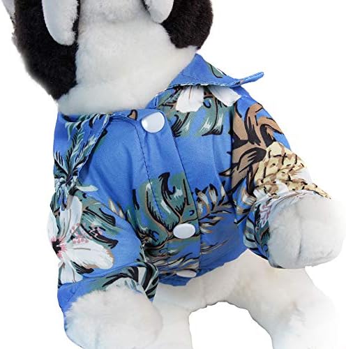 Qiguch66 маички за кучиња, миленичиња летна кошула, кокосово дрво ананас печати хаваи плажа кошула блуза кучиња облека летни облеки