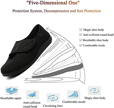 Дијабетични влечки за дијабетичари за жени, удобни ортопедски обувки одговараат на дијабетични влечки отворени пети сандали за стари лица или