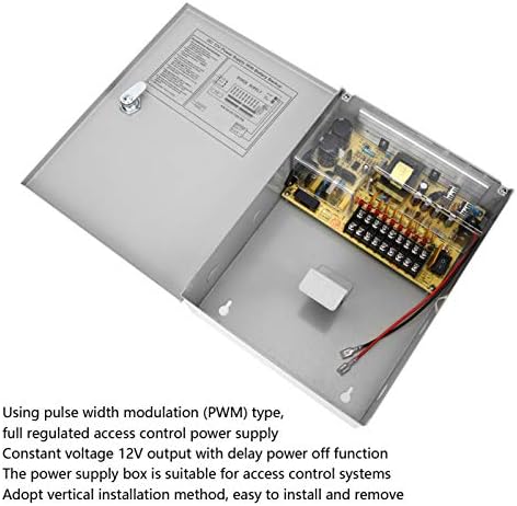 Метална Кутија За Напојување, 12v 10a 9CH UPS Pwm Контролна Кутија За Пристап Со Одложена Функција За Исклучување