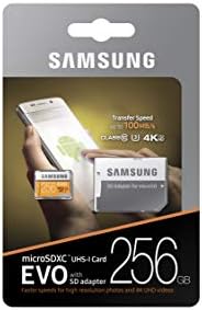 Samsung 256gb 100MB/s MicroSD Evo Мемориска Картичка Со Адаптер