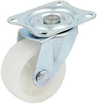 AEXIT 1,5-инчен DIA Casters PP Single Wheel Top Plate Caster Caster Murley 2 Rigid Plate Caster 2 Twivel