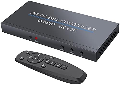 Видео Ѕид Контролер, Линкза 2х2 HDMI Видео Ѕид Контролер, Влез 4K@60HZ, 1080P@60HZ HD Дисплеј, HDMI 2.0, HDCP 2.2, 180° Rotate, Дисплеј