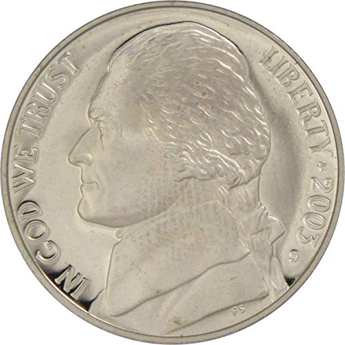 2003 Џеферсон Никел 5 Цент Парче Избор Доказ 5Ц Сад Монета Колекционерски