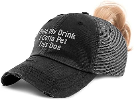 Capенски капа од коњчиња држете го мојот пијалок, морам да го милувам ова куче потресени капи за камионџии