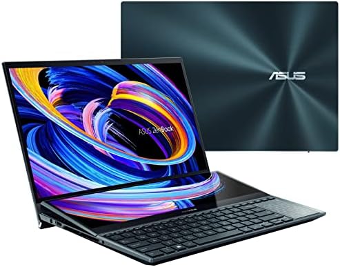 EXCaliberPC 2022 ASUS Zenbook Pro Duo 15 OLED UX582ZM-XS96T Лаптоп Со Екран На Допир-Небесно Сино