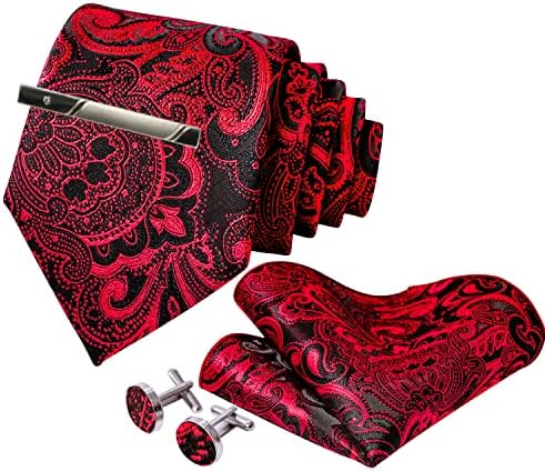 Менс вратоврска џеб квадратни манжетнички врзани ленти сет, свила ткаена вратоврска со Хенки клип Роберто Габани