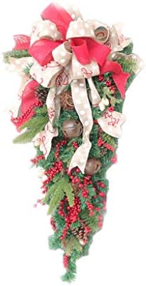 Божиќно Американец рачно изработено наопаку дрво гроздобер црвено овошје елка гроздобер метална велигденска корпа